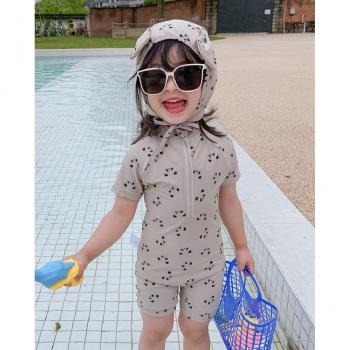 Kids Panda Swim Suit with Cap