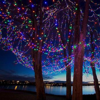 AUFUN LED Lichterkette Außen Bunt