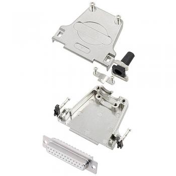 Encitech DTZF25-DMS-W-K 180° D-SUB Receptacle 25 Pins