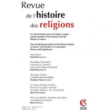 Revue de l'histoire des religions n.2 : 2016