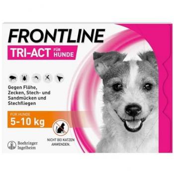 FRONTLINE TRI-ACT Hund gegen Zecken Flöhe & Mücken 5-10 kg 3stk