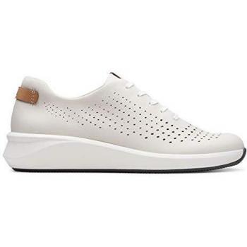CLARKS Un Rio Tie Sneaker, Farbe Weiß, Größe 39.5