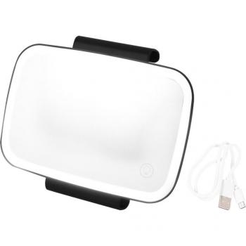 Espejo de Maquillaje Portátil para Coche con Carga USB