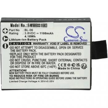 Vhbw 1100 mAh Akku für EZVIZ Kameras