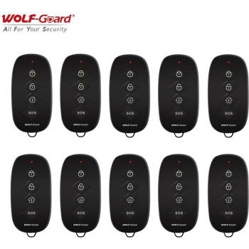 10Pcs Wolf-Guard 4-Key Wireless Remote Controls for Alarm Systems