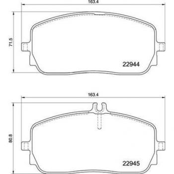 BREMBO P 50 152 Bremsbelagsatz vorne