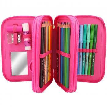 Bunte Federtasche 10418 TOPModel, Kaktus‑Glitzer