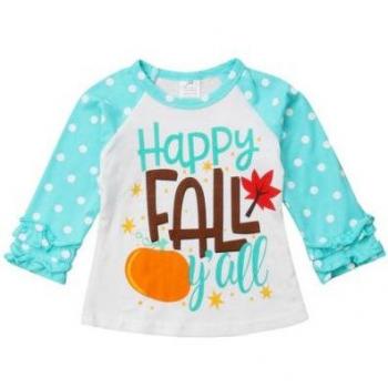 Otoño Chic Infantil: Camisetas Manga Larga con Letras 0-7T