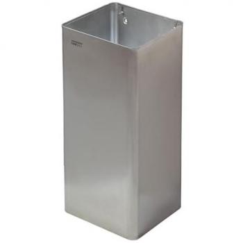 Papelera Abierta de Acero Mate