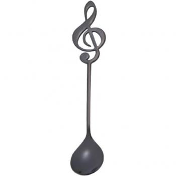 Edelstahl Löffel mit Musiknoten für Eis und Kaffee