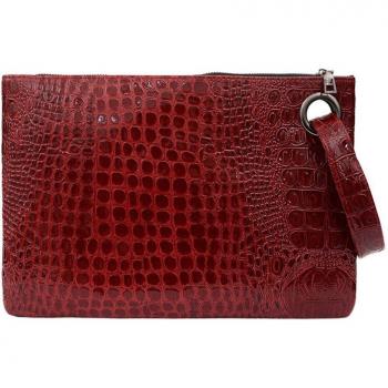 Elegant Crocodile Print Clutch for Women