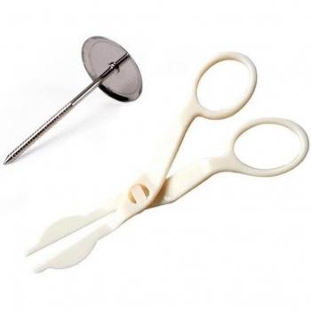 Piping Scissors for Cake Decorating with Icing Stand