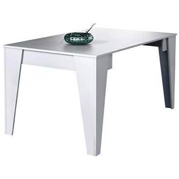 Skraut Home Table à Manger Extensible Mesa De Comedor Tm – Blanc Mat – RF638