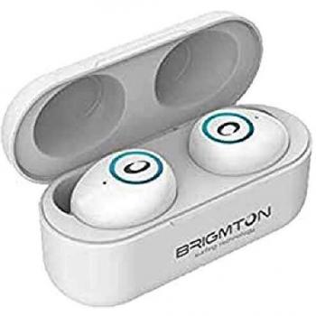 BRIGMTON Auriculares Bluetooth con Micrófono BML-16 500 mAh Blanco