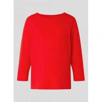 Langärmliges Rabe Print Shirt Damen 38 – Orange, 6% Elastan