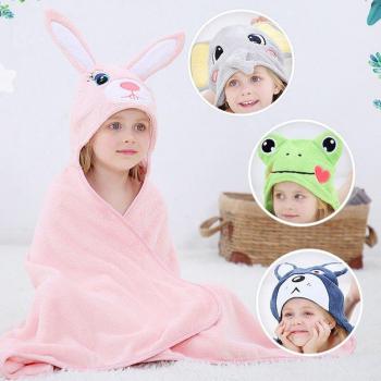 Albornoz infantil con capucha