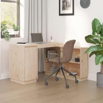 VidaXL Escritorio de madera maciza de pino 110x50x75 cm
