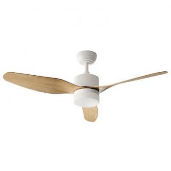 Ventilador de techo iluminado, control de velocidad y luminosidad – Anderson marrón claro