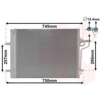 Unità condensatrice VAN WEZEL pour systèmes de refroidissement automobile