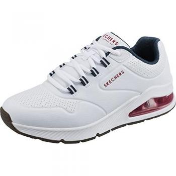 Skechers Uno 2 Chaussures Homme Blanc Synthétique Lacets