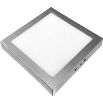 Garza Lighting Downlight LED Superficie Cuadrado 24W 2160lm 6500K Luz Fría Níquel