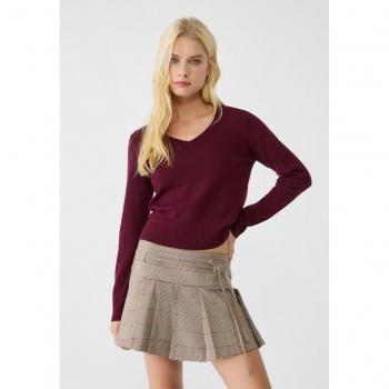 Stradivarius Knit V-Neck Sweater