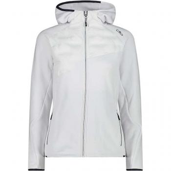 White 2XS Women’s CMP Hybrid Basic Hoodie – Model 33E2636