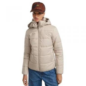 G-STAR Meefic wmn Damenjacke, beige, mit Kapuze, Gr. M