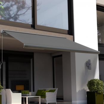 Outsunny Cassette Electric Manual Awning with Remote Control