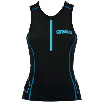 Arena Tri Top ST Femenino, Color Negro