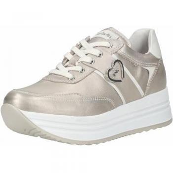 Nero Giardini Damen Sneaker aus Leder mit Plateau