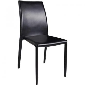 Stilvoller Wohnzimmerstuhl schwarz