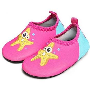 JIASUQI Baby Aqua Schuhe Barfuß Quick-Dry Socken für Strand Pool Surfen Yoga, Rose Seestern 0-6 Monate