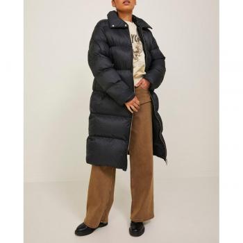Jack & Jones Women's Black Long Padded Jacket