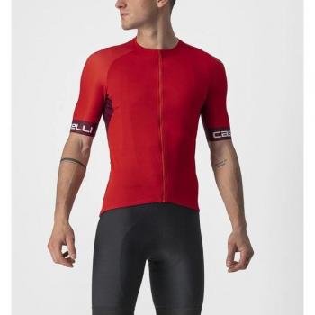 Camiseta ciclística Castelli Entrata VI roja para hombres XL