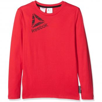 Camiseta Reebok para niño de manga larga color rojo 7-8 años
