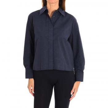 Benetton Women's Cotton Long Sleeve Shirt