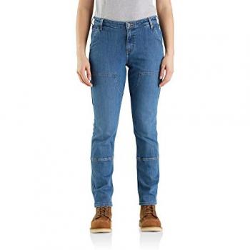 Carhartt Jeans Donna Blu 26 Double Front Straight