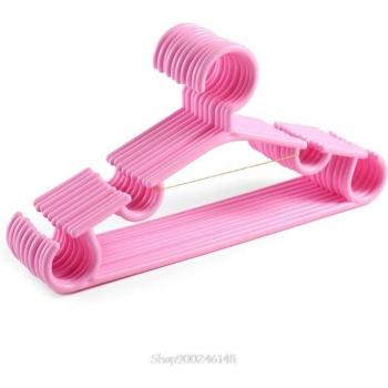 10Pcs Plastic Hangers for Kids