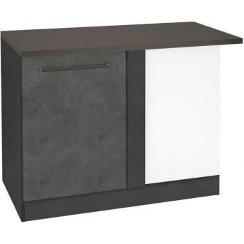 Eckunterschrank KS-Tulsa, grau, 110 cm breit