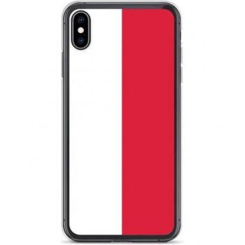 Funda móvil iPhone XS Max inspirada en la bandera polaca