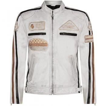 Infinity Racing Lederjacke für Männer