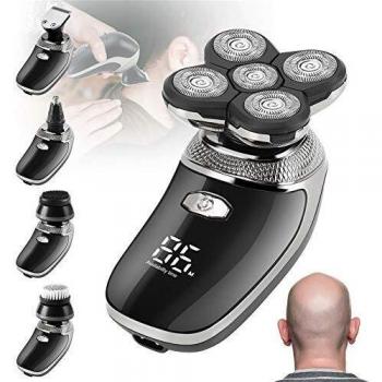 Rasoio Elettrico Uomo 3 in 1 Ricarica USB, Taglia Capelli, Barba, Naso
