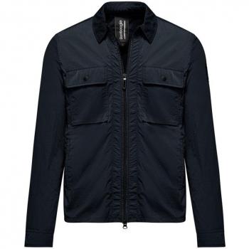 BomBoogie Men's Blue Light Jacket, Crumpled Nylon, Size S