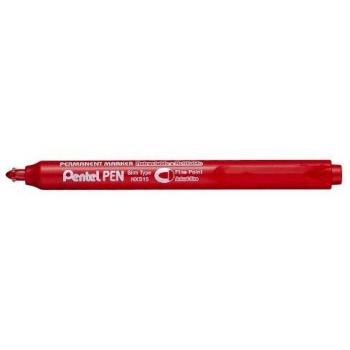PENTEL PEN NXS15 – Einziehbare Roten Permanentmarker (6‑er Set)