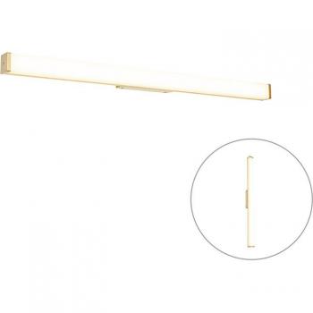 Lampada da parete per bagno in ottone con luce LED 92 cm