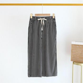 Breitbeinige Damen Hosen aus Baumwolle für den Sommer