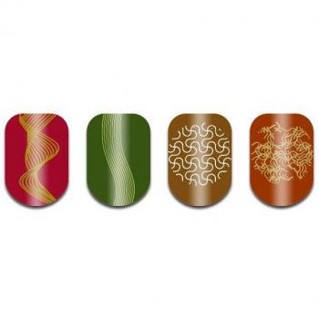 Motif floral pour ongles roses