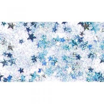 Brunnen 218099202 Confetti‑Glue 50 ml – Blauer Stern