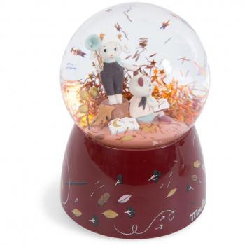 Schneekugel Après la pluie mit Musik von Moulin Roty